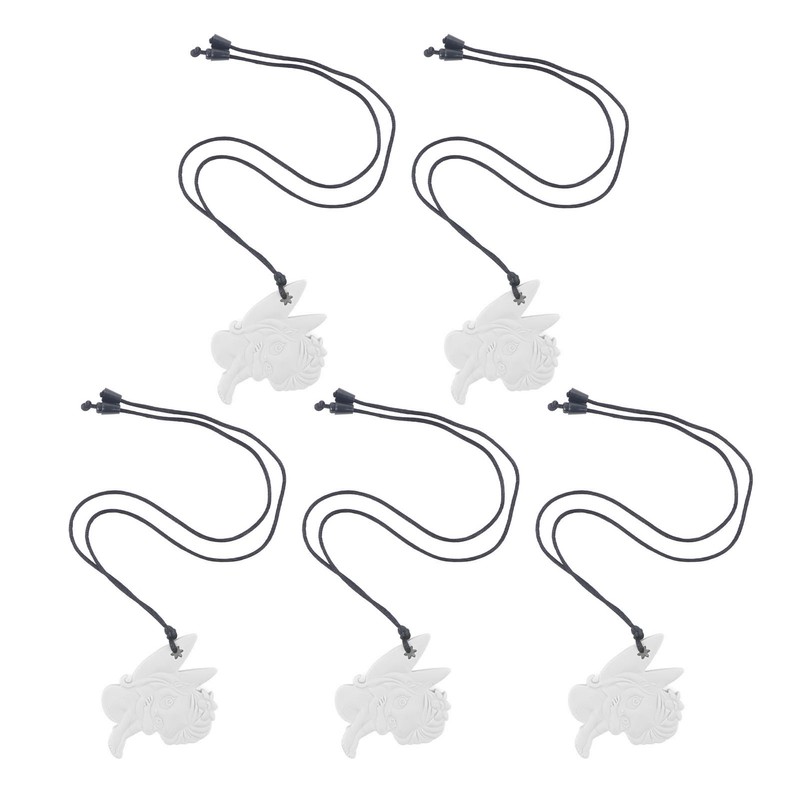 5Pcs Chew Necklace Food Grade Silicone Chewing Pendant for Toddlers