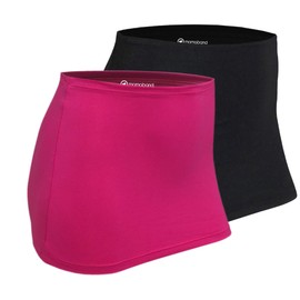 Mamaband, Kidney Warmer DOUBLE PACK for Keeping Kidney and Hip Area Warm & For Pregnancy, Elastic Hip/Body Warmer and Shirt Extension Up To 3 Sizes - 42-48