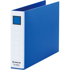 King Jim Lever Ring File, B6 Horizontal, Suitable Storage Capacity: 250 Sheets, 6622 Blue