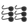 6Pcs Magnetic Hook 180° Rotation 0‑8kg Strong Neodymium Magnet for