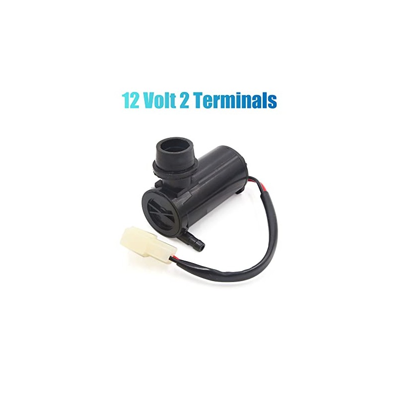 uxcell Universal Windshield Washer Motor Pump with Cable 12V 2