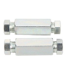 Brake Pipe Fitting Union, 2Pcs/Set 3/8in UNF Unions Female Male Brake Tube Joiners Antirust for Auto