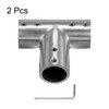 QUARKZMAN Pack of 2 Adjustable Curtain Rods Corner Connectors 19