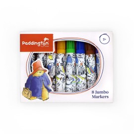 Robert Frederick Set of 8 Jumbo Marker Pens for Children Paddington Design – Perfect for Ages 3 Years Upward