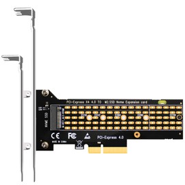 GLOTRENDS 22110 M.2 NVMe to PCIe 4.0 X4 Adapter, PCIe 4.0/3.0 X4 Full Speed Support (PA-22110)