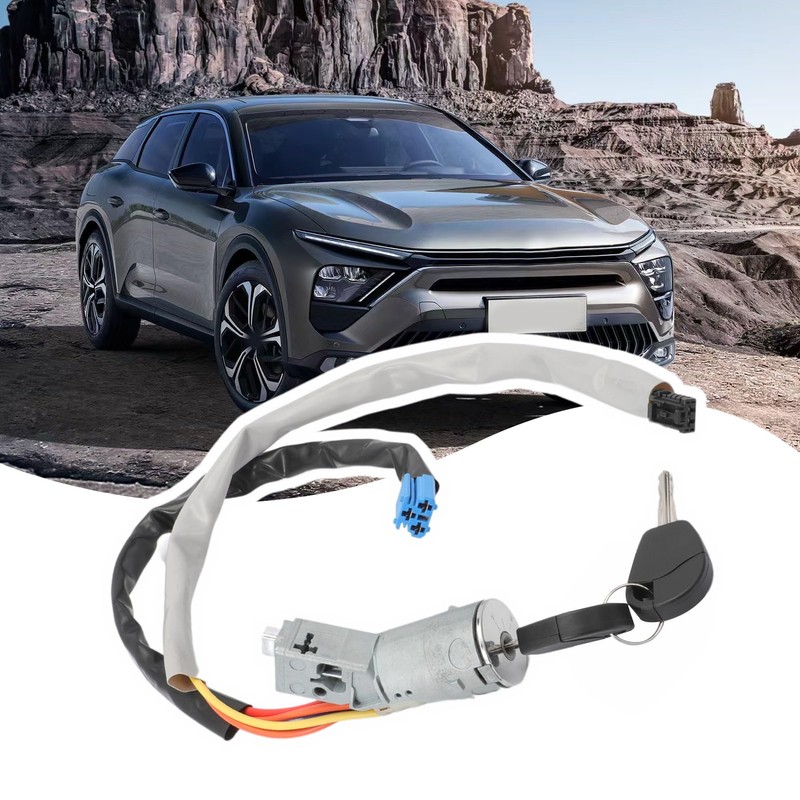 Konuooer Neiman Steering Wheel Lock Start Switch Ignition Switch with