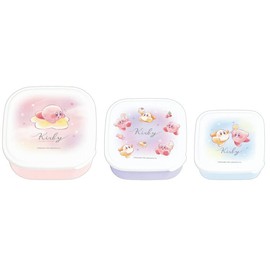 Kamiojapan Kirby Hoshi (Bento Box), Antibacterial Nesting Lunch Box, Set of 3, PUPUPUPU, New Entrance
