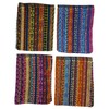 Ilkadim Pack of 8 Wash Mitts 100% Cotton 20 x 16 cm Wash Cloth (Ethno Colourful)