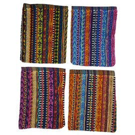 Ilkadim Pack of 8 Wash Mitts 100% Cotton 20 x 16 cm Wash Cloth (Ethno Colourful)