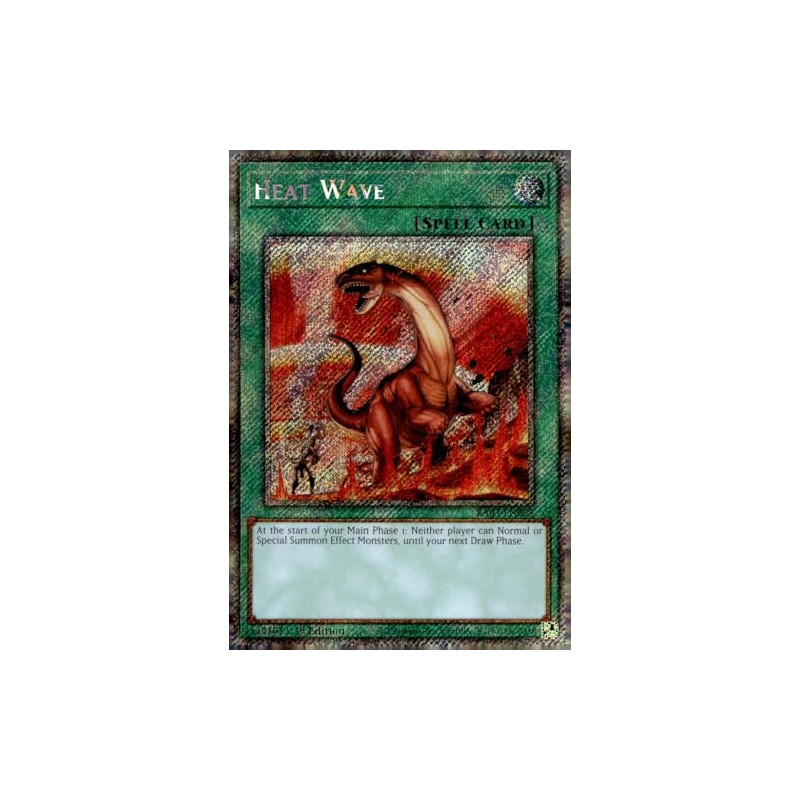Heat Wave (Platinum Secret Rare) - RA03-EN058 - Platinum Secret