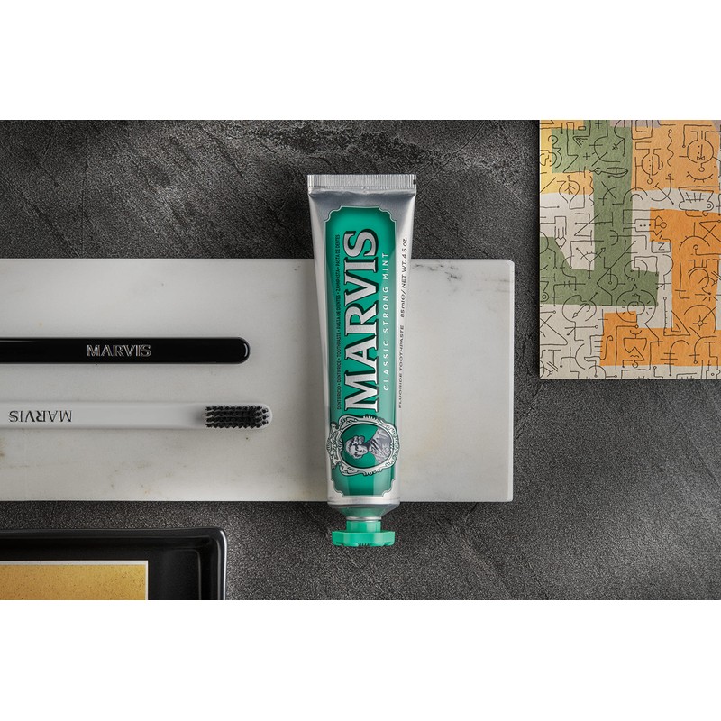 Marvis Classic Strong Mint Toothpaste, 85 ml, Sensational Flavoured Toothpaste