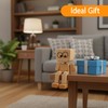 SurPse Shaking Wooden Man Figurine, Wooden Man with Wobbly Legs,