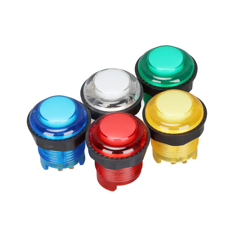 5pcs Arcade Push Buttons Professional LED Illuminated Push Buttons for