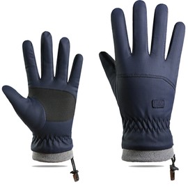 IZUS Men Waterproof Cold-Weather-Gloves Touchscreen Windproof-Ski-Gloves Thermal-Fleece Cycling-Gloves Winter Outdoor Sport Warm