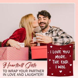 WRAPIX Wedding Gifts - Super Soft Fleece Throw Blanket for Couch Bed 60x80 in - Christmas Anniversary I Love You Gifts for Her Him Women Men Girlfriend Boyfriend, Husband Wife Birthday Gift Ideas