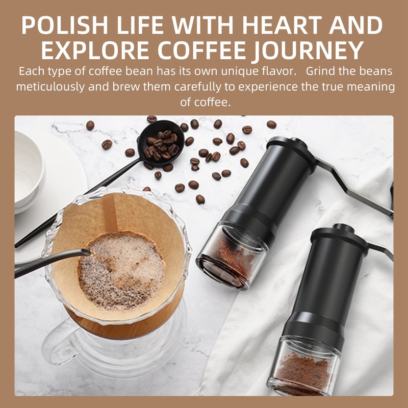 Manual Coffee Bean Grinder Capacity 25g with Ceramic Conical Burr