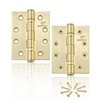 Pack of 2 Hinges 100 x 76 mm Folding Ball
