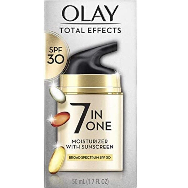 OLAY Total Effects 7 in One Anti-Aging Moisturizer with Sunscreen SPF 30, 1.7 OZ