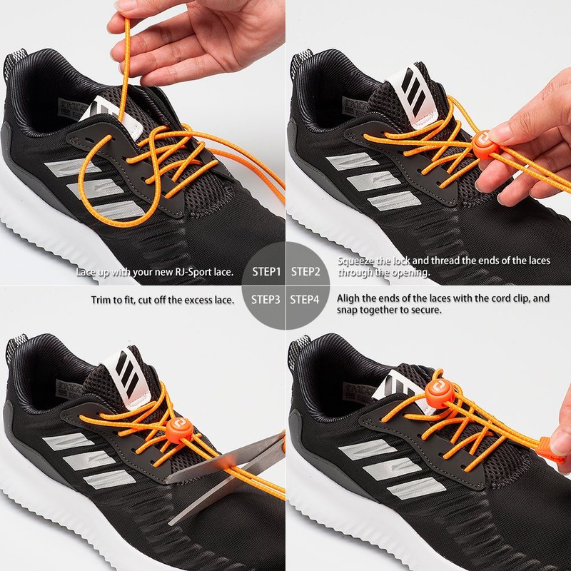RJ-Sport Elastic Laces with Quick Release - Quick Lacing System
