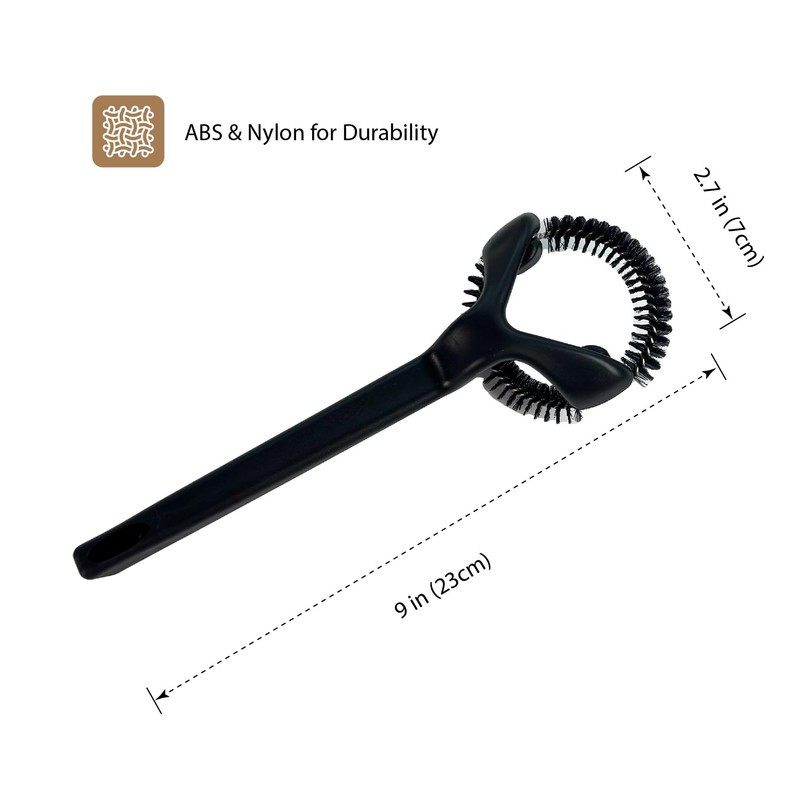 MiiCoffee Espresso Machine Cleaning Brush for 58mm Grouphead, Detachable 360°