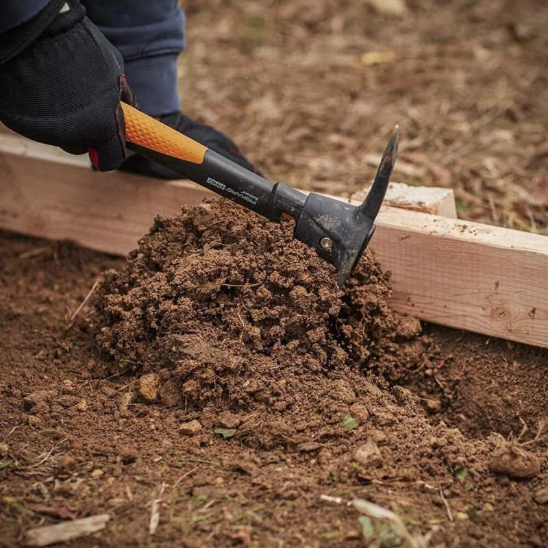 Pickaxe Mattock W/ Shock Absorbing Non-Slip Handle Severing Root Heavy