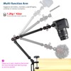 Akeipho 21"/53cm Adjustable Magic Arm with Super Clamp, Overhead Phone