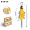 WSOOX 3PCS Architectural Molding Router Bit Set 3 Style Classical