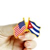6/ Pack -American Cuban Friendship Flag Pins Bulk -1.4” Metal