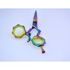 Supreme 5.5" Rainbow Titanium Swivel Thumb Hairdressing & Thinning Scissors