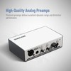SONICAKE Professional USB Audio Interface Dual-channel Analogue Preamps Audio Mixer