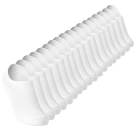 Loucey No Show Socks Invisible Socks Men Women Cushioned Low Cut Ankle Socks for Running Gym Hiking, 9 Pairs(White Medium)