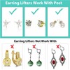 Dorkis 4 Pares de Levantadores de Oídos Ajustables, Earring Backs,