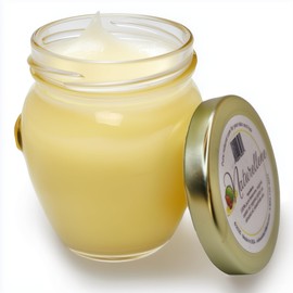 Non Petroleum Natural Healing Moisturizer Lotion Ointment for Lips Hands Makeup Remover After-Shave Includes Organic Castor Oil, Relief for Eczema Diaper Rash Tattoos Glass Jar (6 fl oz, Lavender)