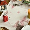 Artoid Mode Pink Snowman Christmas Table Runner, Seasonal Winter Kitchen