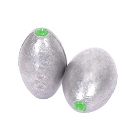 Atibin Removable Egg Lead Fishing Sinkers Saltwater Fishing Oval Sinkers Shot Drop Weight Sinker Set 3pcs 7oz