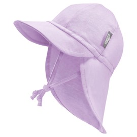 JAN & JUL UPF50 Neck Flap Hat for Baby Toddler (Lavender, Size M: 6-24m)