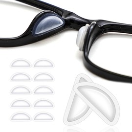 HABNI Silikon Brillen-Nasenpads, 3 Mm Selbstklebende,Weiche Anti-Rutsch Brille Zubehör,Für Sonnenbrillen, Brillen, Lesebrillen(5 Pairs)