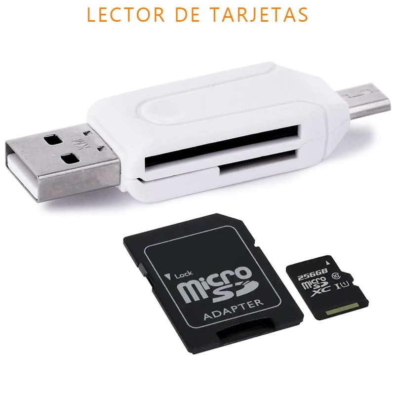REY USB to Micro USB Adapter with SD/Micro SD Card