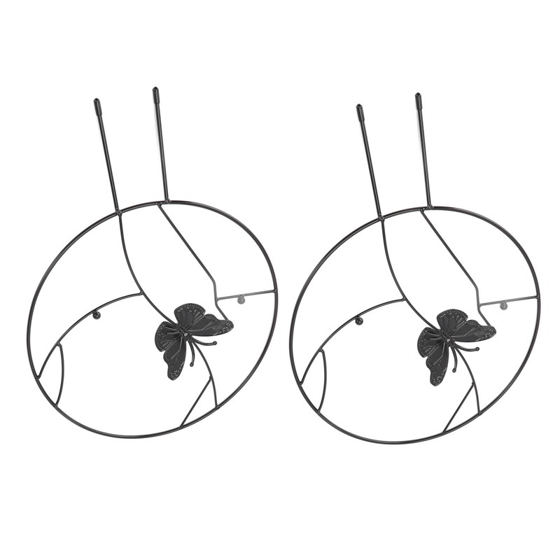 2PCS Flower Plant Support Stand Iron Climbing Frame for Home