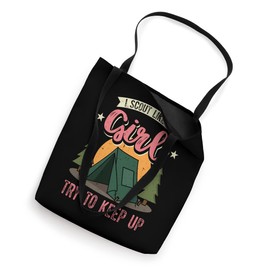 I Scout Like A Girl Try To Keep Up Troop Leader Scout Tote Bag