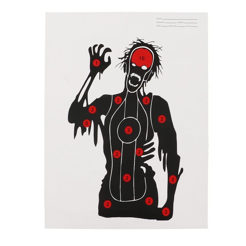 10Pcs Shooting Targets Paper Archery Paper Targets Bow Arrow Hunting
