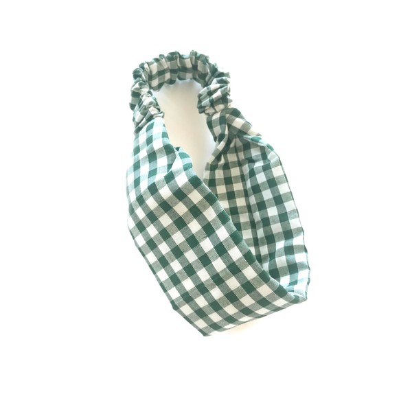 Gingham Headband. Child Sized. Suit Child Age 4 To 10