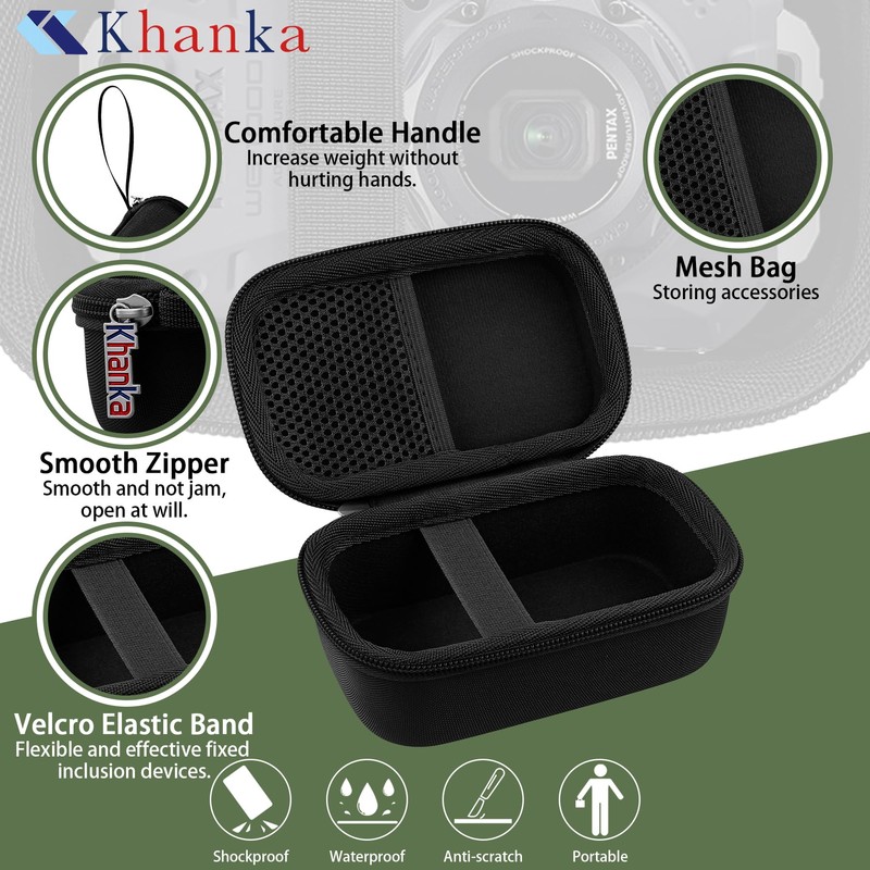 Khanka - Funda de viaje dura de repuesto para cámara
