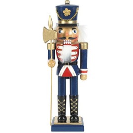 Nutcracker Soldier H 25cm Blue Hand Painted Artisan Style