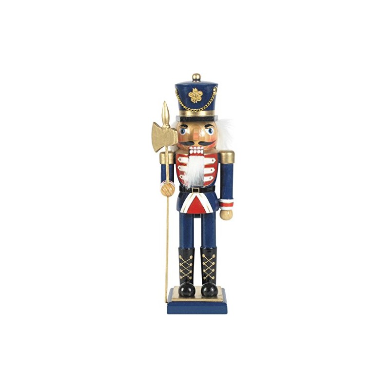 Nutcracker Soldier H 25cm Blue Hand Painted Artisan Style