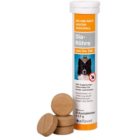 Alfavet Dia tube from Dia Tab | 1 x 12 x 5.5g | Supplementary food for dogs and cats for diarrhea | Can help reduce diarrhea | Ideal for on the go