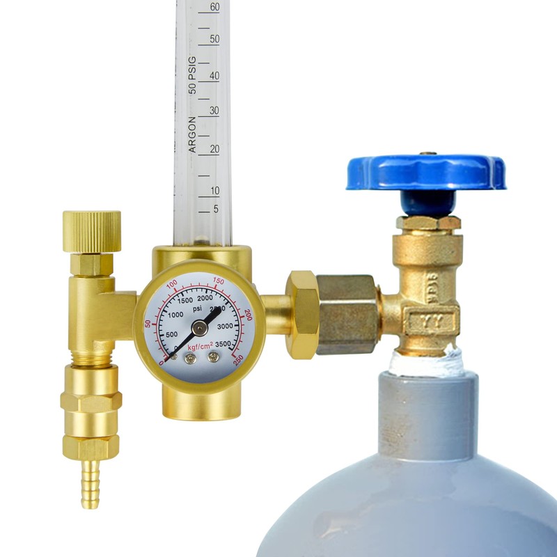 Zistel CO2 Argon Regulator Argon Flow Meter Gas Regulator Gauge