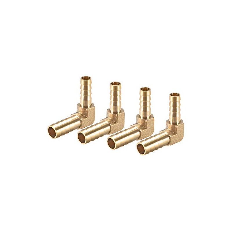 sourcing map Hose Adaptor 90 Degrees 10 mm to 8
