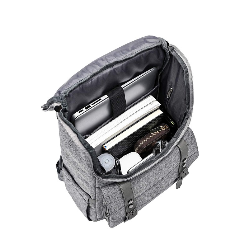 YALUNDISI Vintage Backpack Travel Laptop Backpack with usb Charging Port