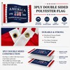 Double Sided USA 250th Anniversary Flag 4x6 FT Heavy Duty